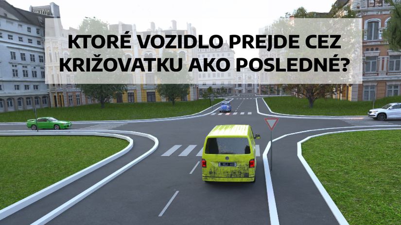 Dve auta idu naraz jedno caka Ktore pojde posledne