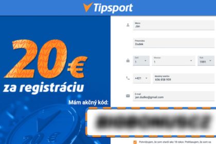 Tipsport akcny kod 2025 overeny bonus 7777e 20e v septembri