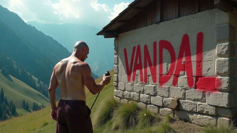 Ego na stene kultura v troskach Celebrity ako vandalmi