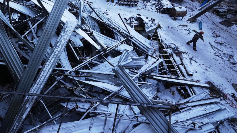 FOTO Elektraren po utoku Rusov pripomina pustatinu Rakety zasiahli co este zostalo stat