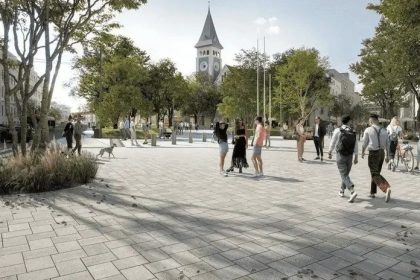 Na Namesti SNP v Bratislave sa zacala oprava ciest Parkovanie pri pamatniku konci