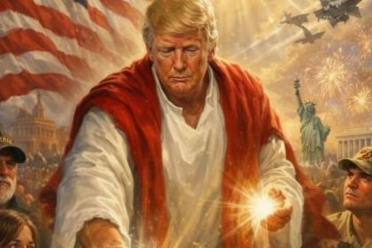 Trump sa vidi ako Jezis Kristus Po prestrele s papezom zdielal kontroverzny obrazok od AI