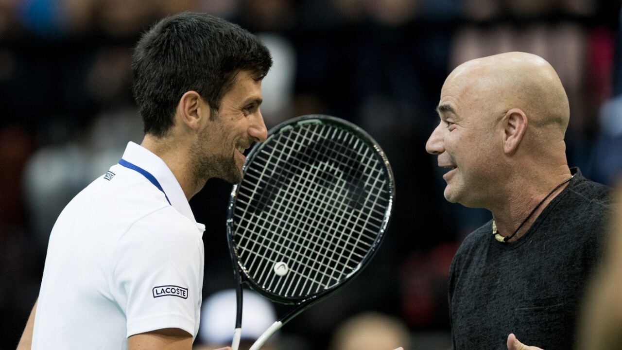 Problem Djokovic Legendarne Agassi uvedol dovody preco Srb nedosiahol uznanie ako Nadal a Federer Tenis Sportweb